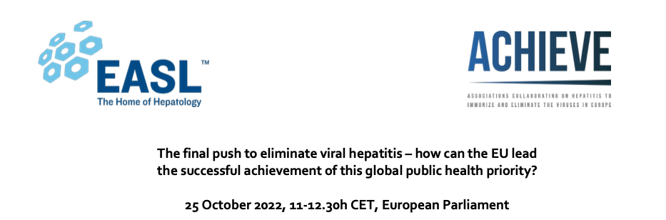 The final push to eliminate viral hepatitis – how can the EU lead the successful achievement of this global public health priority?